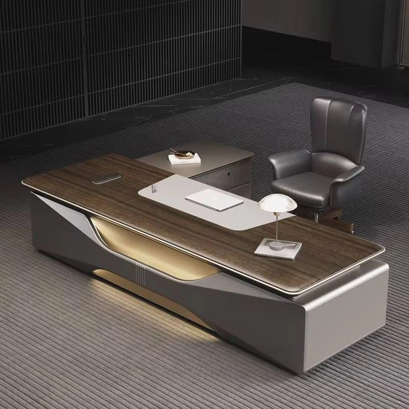 CEO's Office Desk And Chair Combination Wood Modular suppliers